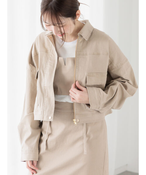 クロップドジャケット(セットアップ可)《2025spring catalog item》
