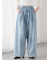 ウエストリボンタックワイドデニムパンツ《2025spring catalog item》