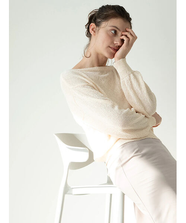 ブークレボートネックニット《2025spring catalog item》