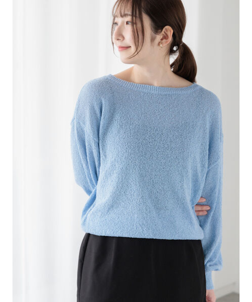 ブークレボートネックニット《2025spring catalog item》