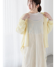 メッシュフラワーコードキャミワンピース《2025spring catalog item》