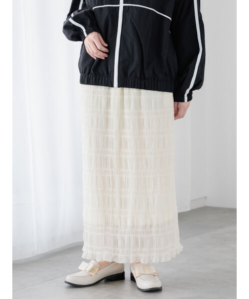 シャーリングナロースカート