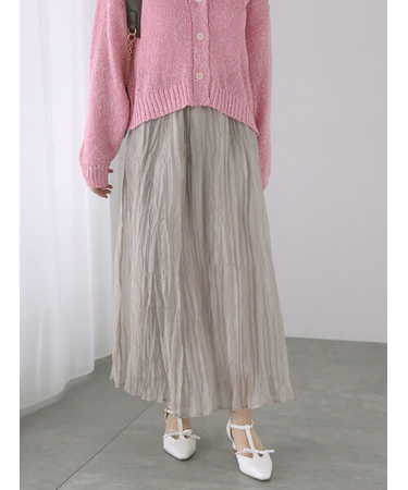 シャイニークリンクルスカート《2025spring catalog item》