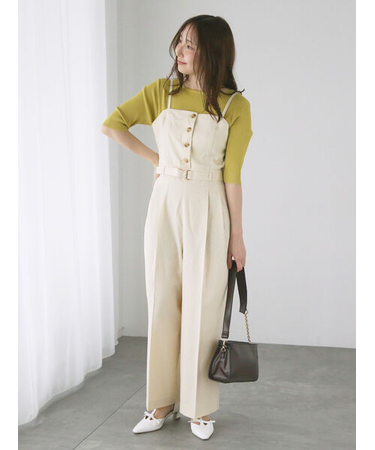 フロントボタンサロペット《2025spring catalog item》