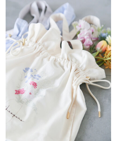 【日比谷花壇コラボ】フラワープリントバッグ