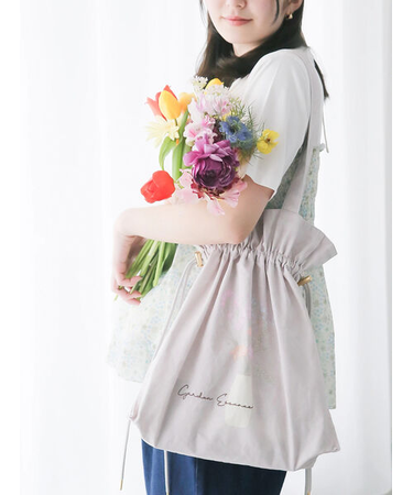 【日比谷花壇コラボ】フラワープリントバッグ