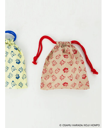 【OSAMU GOODS×Te chichi TERRASSE】総柄巾着ポーチ