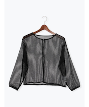 シアーストライプトップス