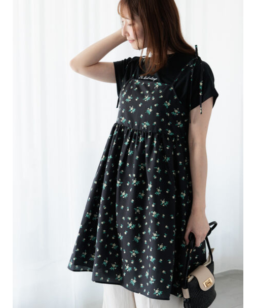 フラワープリントミニキャミワンピース《2025summer catalog item》