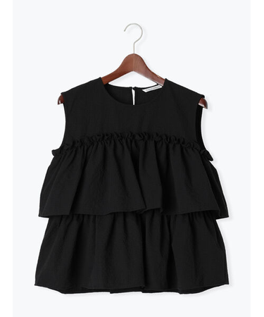 サッカーティアードブラウス