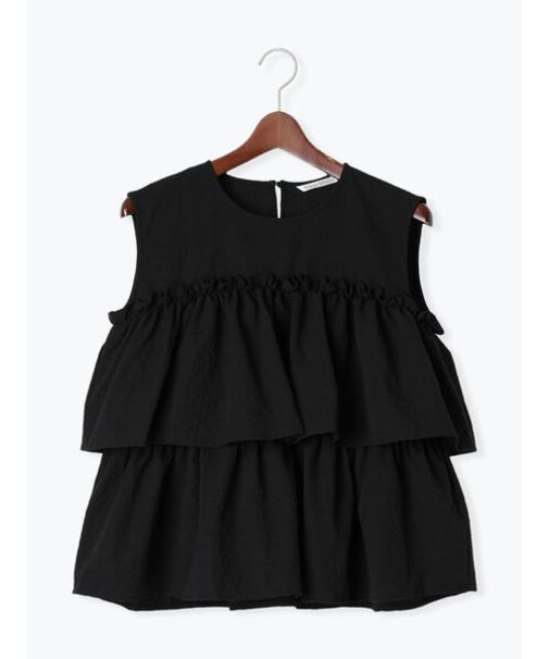 サッカーティアードブラウス