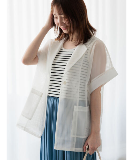 ハーフスリーブメッシュジャケット