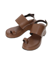 厚底ヒールストラップサンダル《2025summer catalog item》