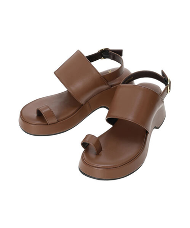厚底ヒールストラップサンダル《2025summer catalog item》