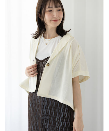 テーラーカラー羽織りシャツ《2025summer catalog item》