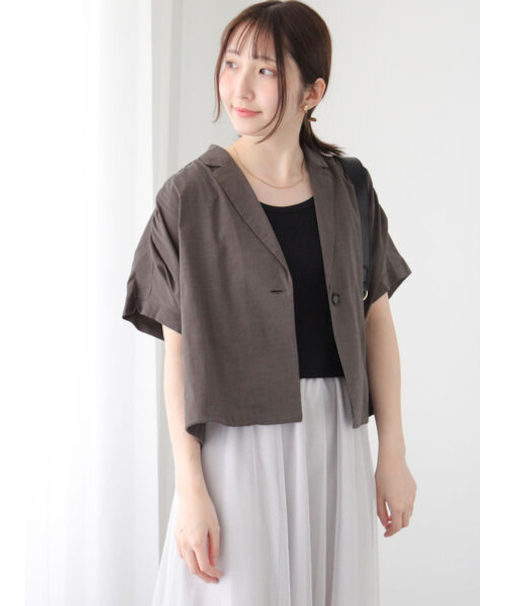 テーラーカラー羽織りシャツ《2025summer catalog item》