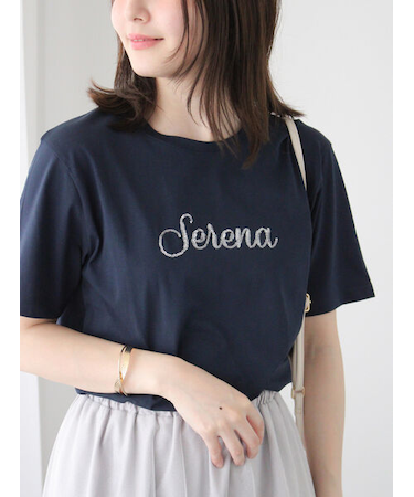 スパンコールロゴTシャツ