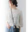ラメ混なみなみメッシュニット