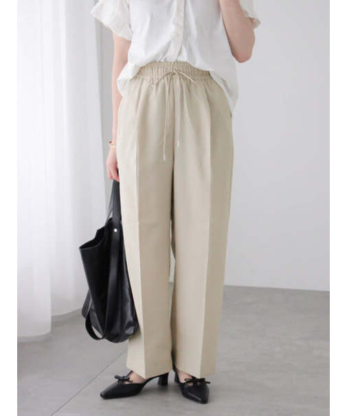 【セットアップ可】麻調イージーパンツ
