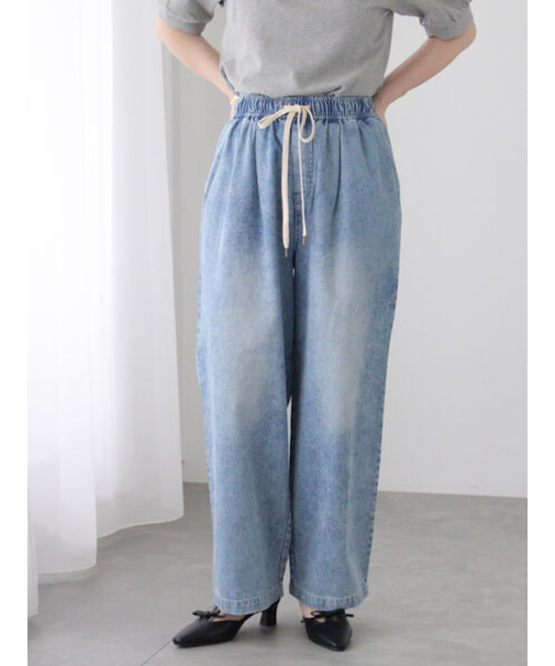 デニムイージーパンツ