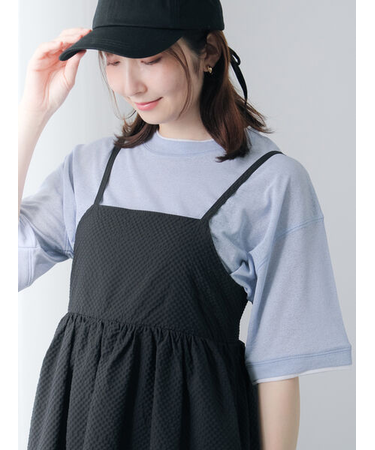 バイカラーシアートップス