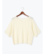 【抗菌防臭】Vネックドルマンニット