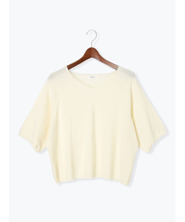 【抗菌防臭】Vネックドルマンニット