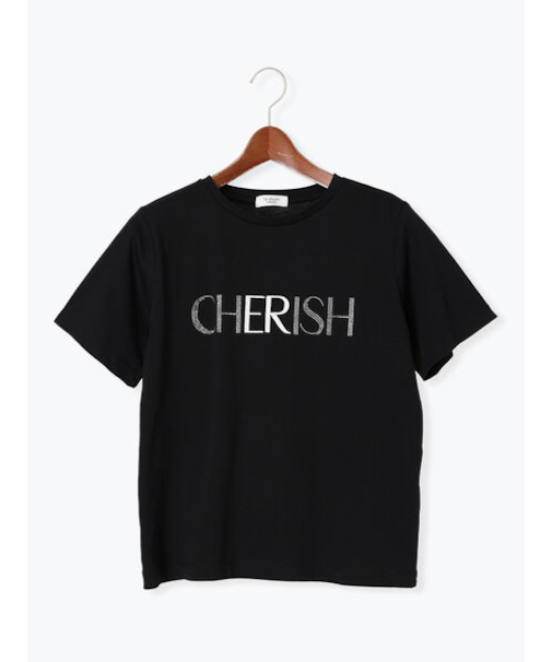 ラインストーン×刺繍Tシャツ