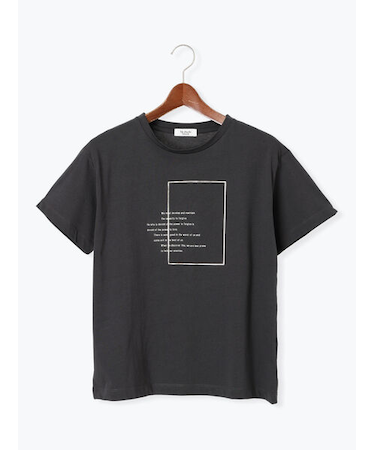 箔ロゴプリントTシャツ