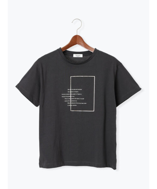 箔ロゴプリントTシャツ