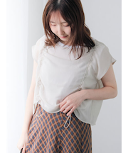 レイヤードドロストトップス