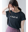 【接触冷感】パールロゴフレンチ袖Tシャツ