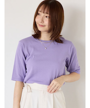 【抗菌防臭】ハーフスリーブニット