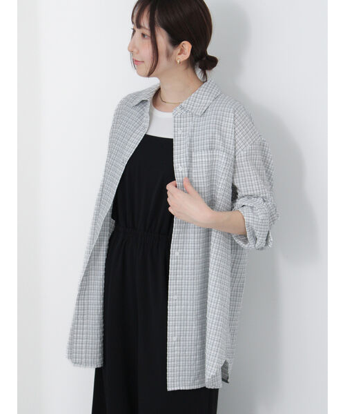 AP STUDIO オーバーダイオンブレチェックシャツ オーバーサイズ