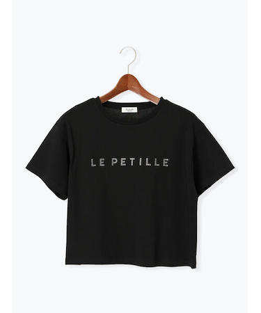 【接触冷感】ラインストーンクロップドTシャツ