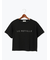 【接触冷感】ラインストーンクロップドTシャツ