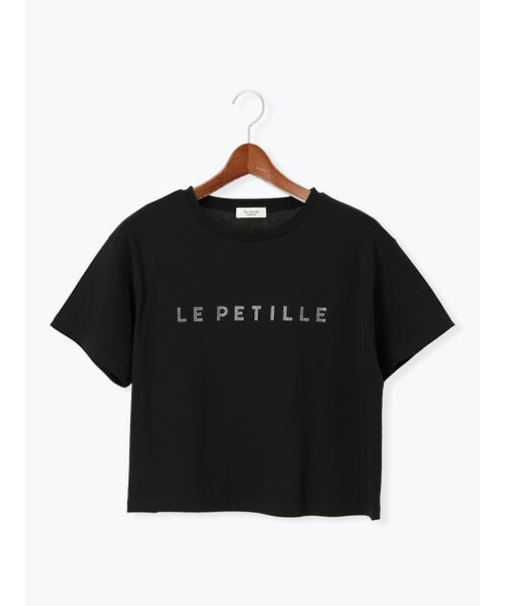 【接触冷感】ラインストーンクロップドTシャツ