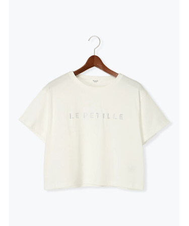 【接触冷感】ラインストーンクロップドTシャツ