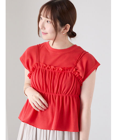 ワッフルビスチェセットTシャツ