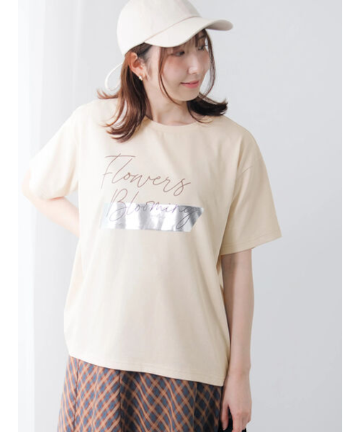 【接触冷感】箔BIGロゴTシャツ