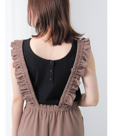 前後2WAYヘンリーネックタンクトップ