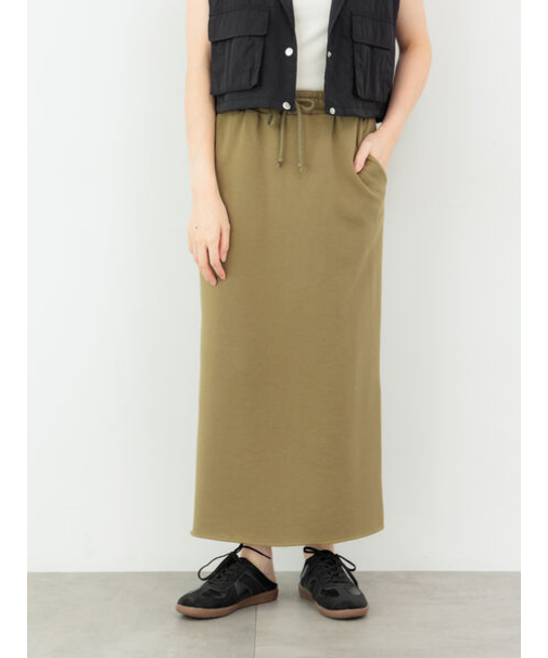 裏毛カットタイトスカート