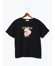 フラワーモチーフプリントTシャツ