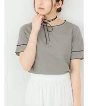 ポップコーンジャカードメロートップス