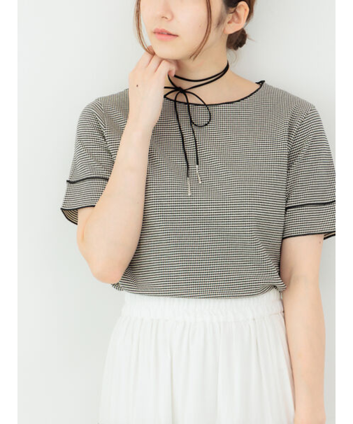 ポップコーンジャカードメロートップス