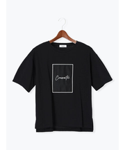 シアーアップリケTシャツ