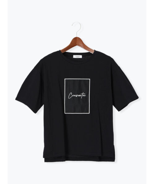 シアーアップリケTシャツ