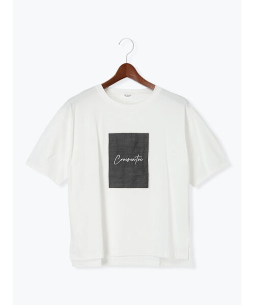 シアーアップリケTシャツ