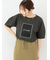 シアーアップリケTシャツ