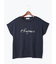 【接触冷感】スパンコールロゴフレンチスリーブTシャツ